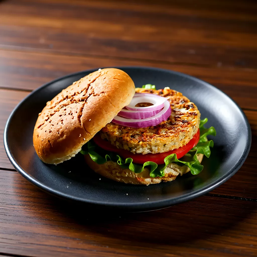 Veg cheese burger